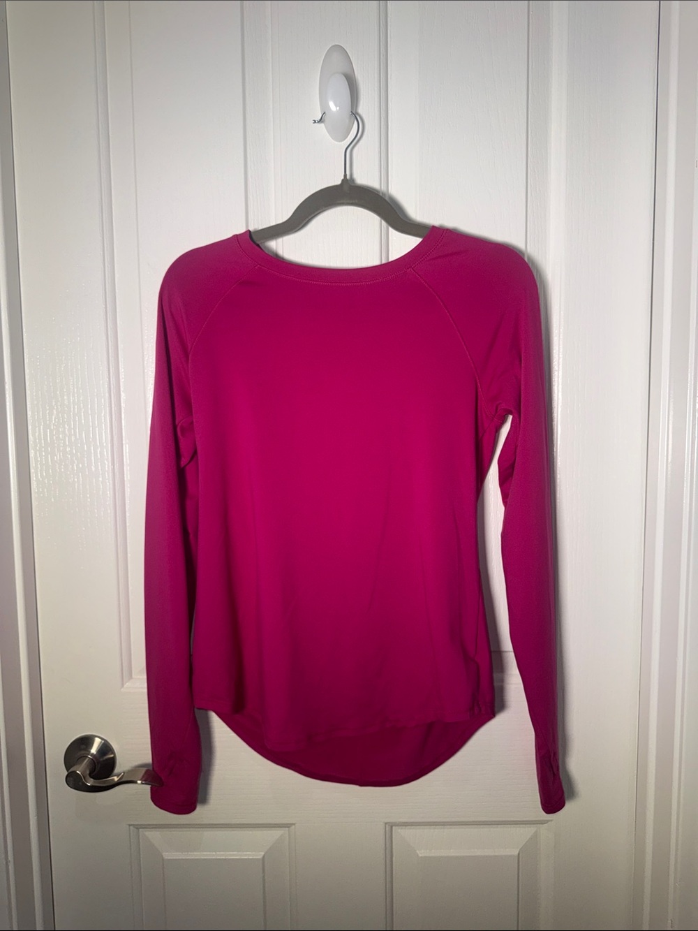 all in motion Long Sleeve Crew Neck Top - Fuchsia